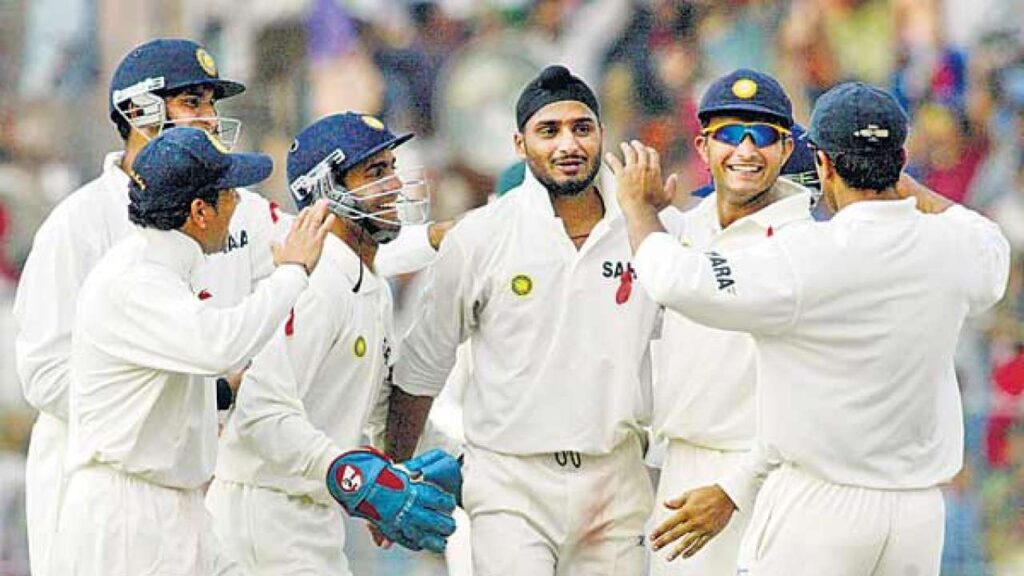 Harbhajan Singh: 7/87 vs South Africa in 2004.