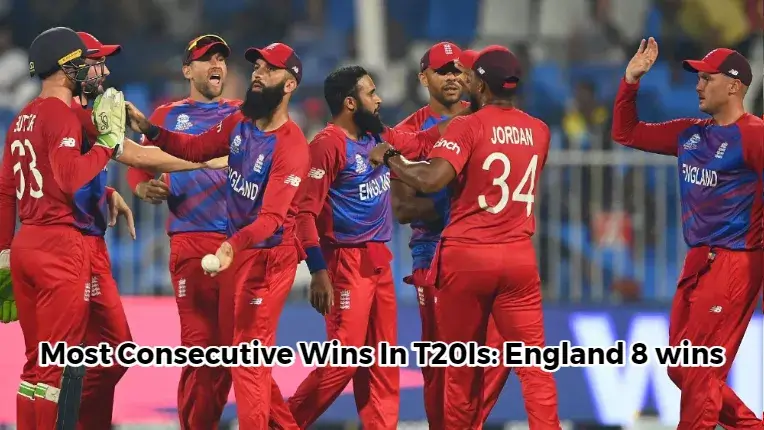 Most Consecutive Wins In T20Is_ England 8 wins