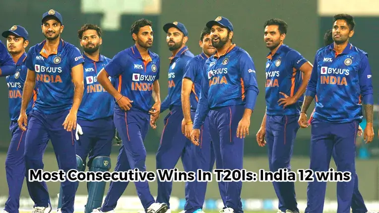 Most Consecutive Wins In T20Is_ India 12 wins