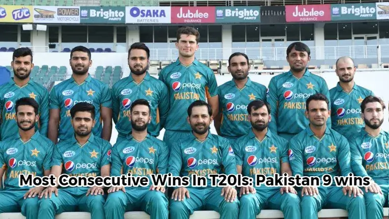 Most Consecutive Wins In T20Is_ Pakistan 9 wins