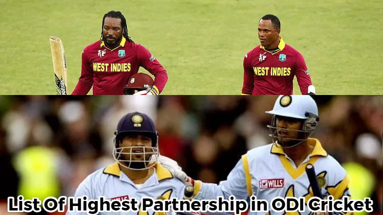 List Of Highest Partnership in ODI Cricket